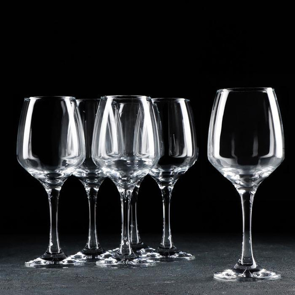 Набор бокалов для вина Isabella, 400 мл, 6 шт / Посуда для дома ...