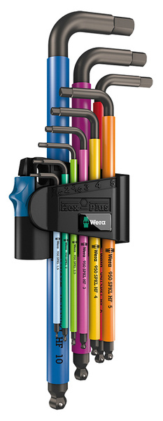 Wera 950/9 Hex-Plus Multicolour 1 SB Multicolour Stiftsleutelset