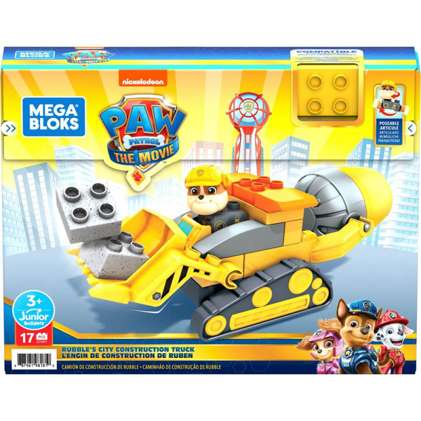 Кукла Mattel Mega Щенячий патруль, Крепыш и бетономешалка, GYW91 ...