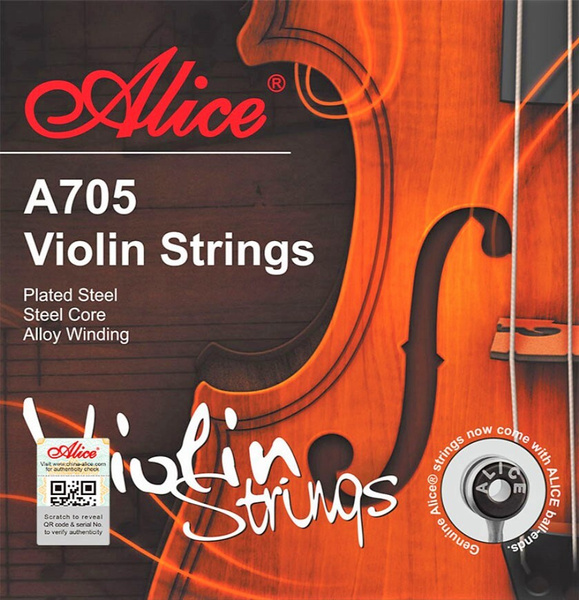 Струны для скрипки 4/4 ALICE A705, никель. Комплект струн - купить с ...