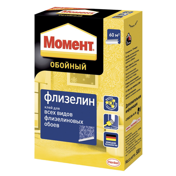 Клей для обоев Момент Обойный, 500 г. - купить по доступной цене в ...
