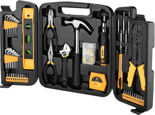 Набор инструментов Deko DKMT130 130 предметов (жесткий кейс) - купить с ...