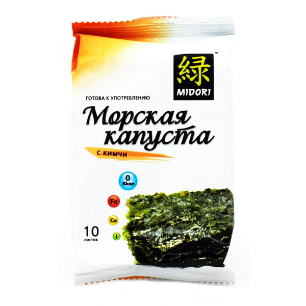 Чипсы нори Midori кимчи, 5г - купить с доставкой по выгодным ценам в ...