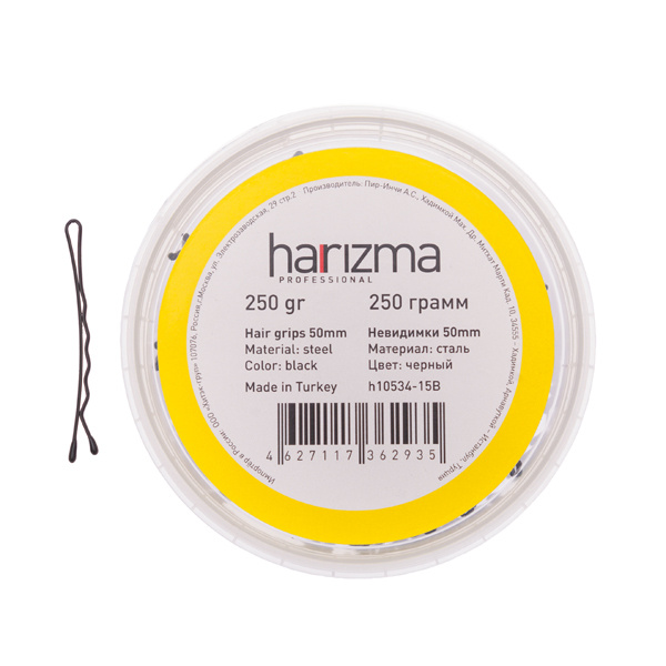 HARIZMA Невидимки 50 мм волна черные 250 грамм harizma - купить с ...