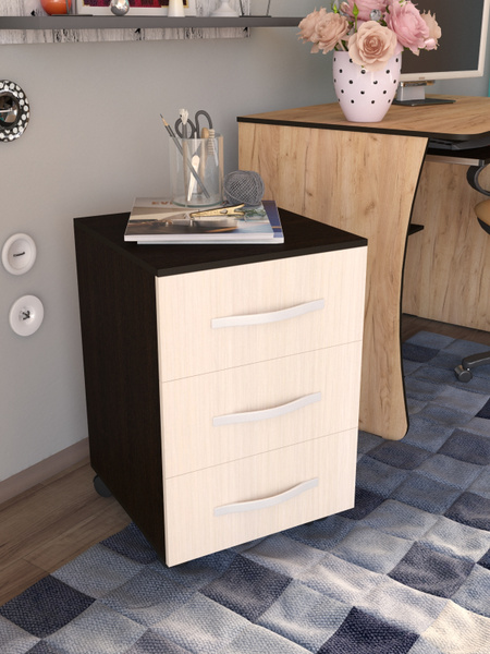 Тумба прикроватная Тутси Тумба выкатная_белый фасадный, 40x45x61 см ...