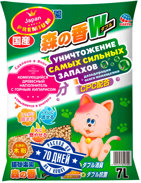 Наполнитель для кошачьего туалета japan premium pet