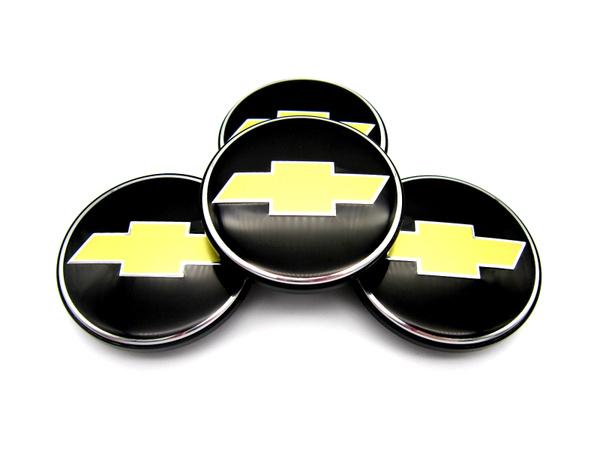 Колпачки заглушки на литые диски КиК Шевроле черный 62/55/10, 1 ...