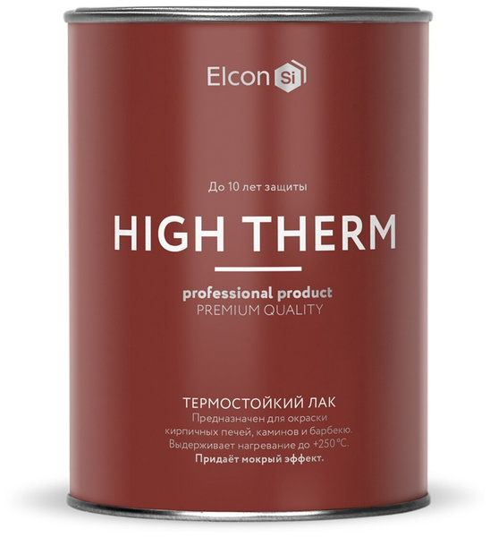 Термостойкий лак для печей и каминов Elcon High Therm, 0,7 кг - купить ...