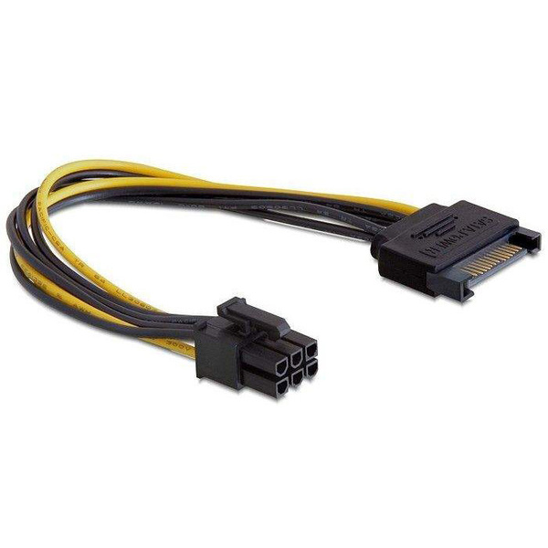 Кабель Переходник PCIE 6 pin - SATA - купить по низкой цене в интернет ...