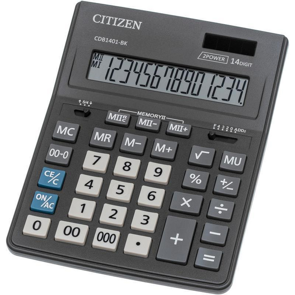 Калькулятор настольный Citizen Correct D-314/CDB1401BK (14-разрядный ...