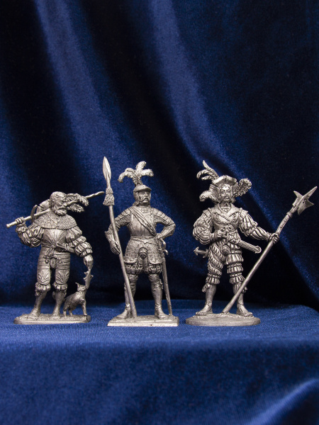 Набор оловянных солдатиков "Ландскнехты" 3 шт. - купить по выгодной ...