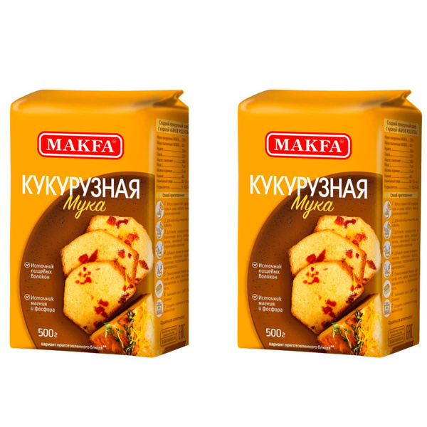 Мука кукурузная Makfa, 2 шт по 500 г - купить с доставкой по выгодным ...