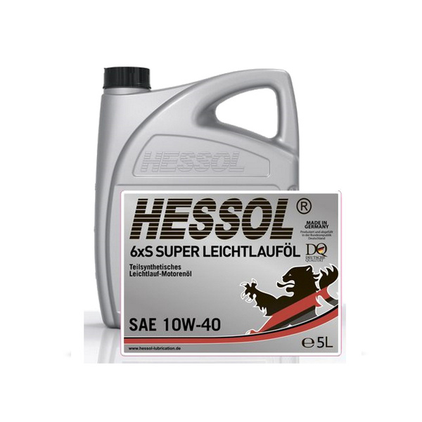 Масло моторное Hessol 6xS Super 10W-40 Полусинтетическое 5 л ...