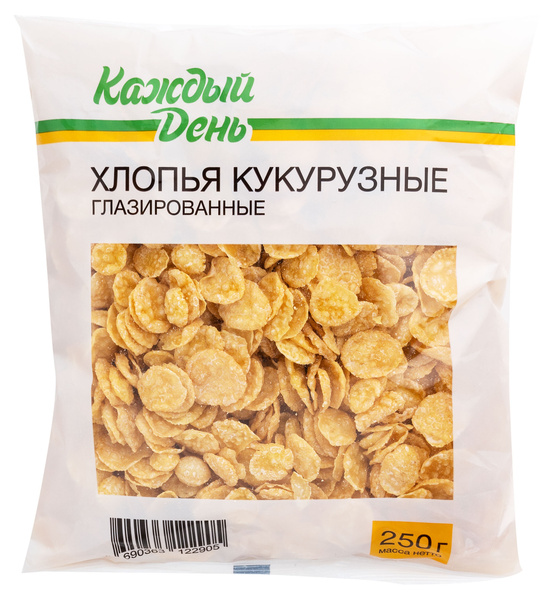 Хлопья кукурузные Каждый день глазированные, 250 г, 10 шт - купить с ...