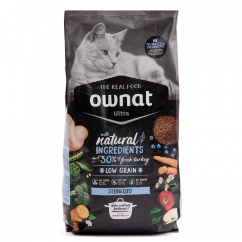 Ownat ULTRA сухой корм для стерилизованных кошек, с индейкой, 1.5 кг ...