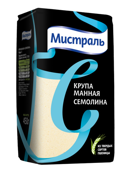 Манка Мистраль Семолина, 450 г купить на OZON по низкой цене (1079777549)