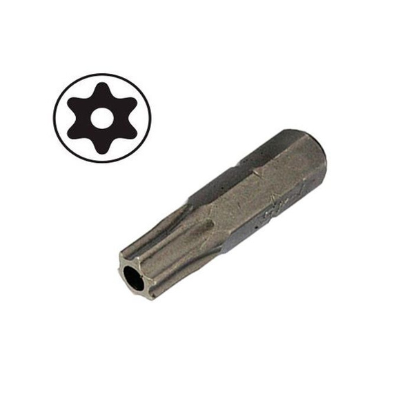 Бита TORX (торкс) Т50 "звездочка" с отверстием 10мм короткая 30мм AIST ...