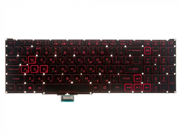 Клавиатура / Keyboard для ноутбука Acer Nitro 5 AN515 54, AN515-54 ...