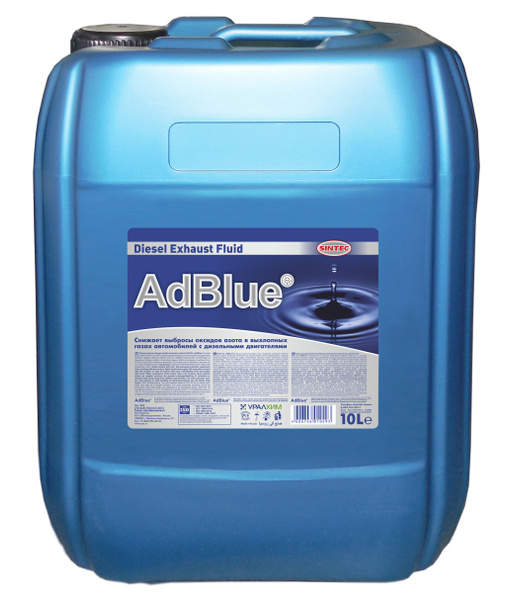 Жидкость SINTEC AdBlue для системы SCR дизельных двигателей 10 л ...