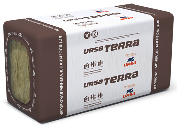 УРСА Терра 34PN PRO утеплитель 1000х610х50мм (10шт/6,1м2/0,3м3) / URSA ...
