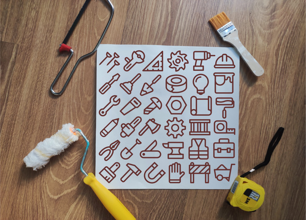 Наклейки для инструментов / строительные инструменты / маркировка на ...