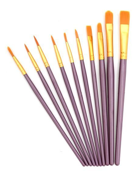 Кисти художественные для рисования "Artist Brushes" набор 10 кисточек ...