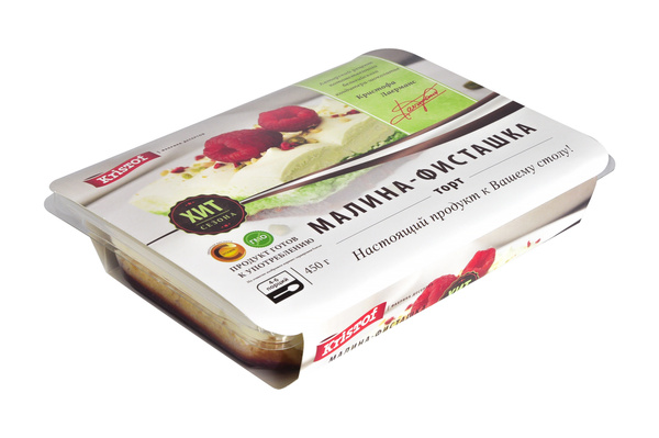 Торт Kristof "Малина-Фисташка", 450 г - купить с доставкой по выгодным ...