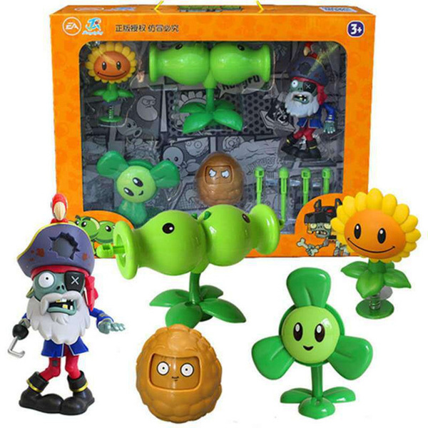 Набор фигурок Plants vs Zombies set K / Растения против зомби (Set. 4 ...