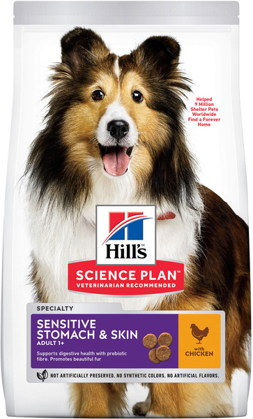 Корм Hill's Science Plan Sensitive Stomach & Skin для взрослых собак ...