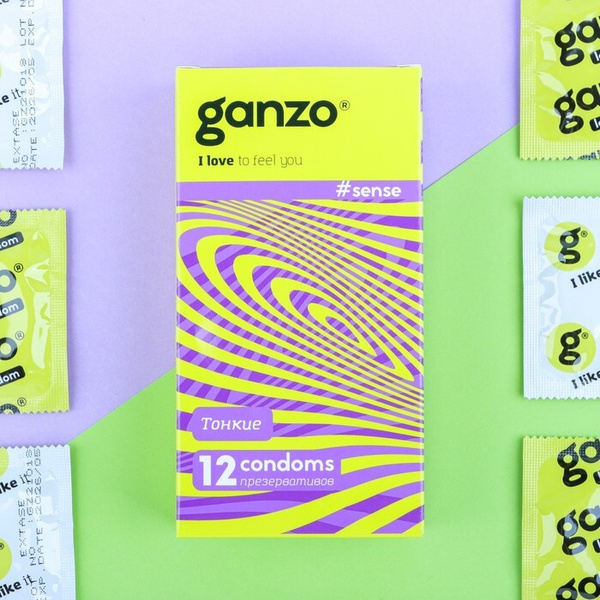 Презервативы "Ganzo" Sense, тонкие, 12 шт. - купить с доставкой по ...