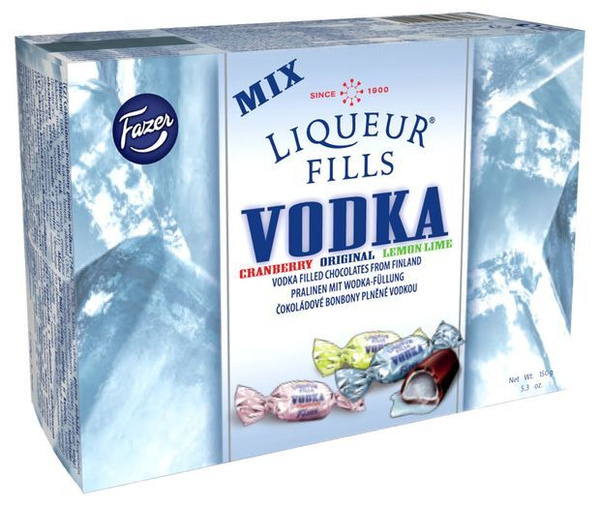 Fazer Liqueur Fills Конфеты Шоколадные с Водкой, 3 Вкуса Классический ...