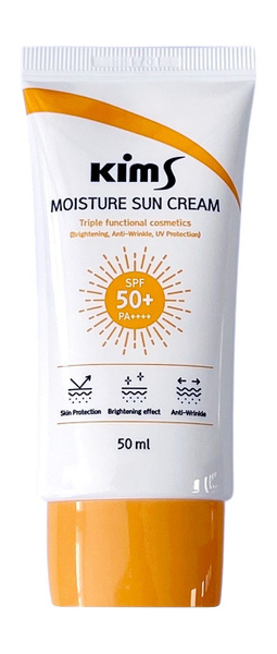 KIMS Крем солнцезащитный для лица Kims Moisture Sun Cream SPF 50 ...