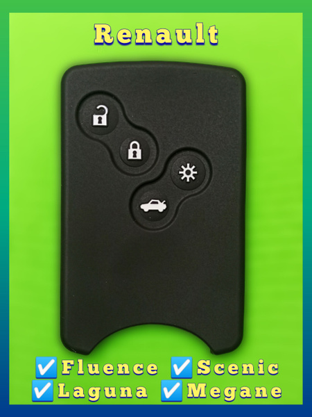 Чехол для ключ-карты Рено (Renault) Laguna 3, Megane 3, Scenic 3 ...