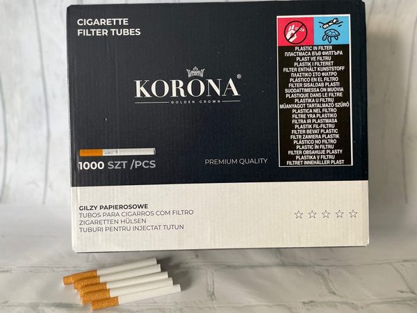 Сигаретные гильзы Korona 1000 шт - купить с доставкой по выгодным ценам ...