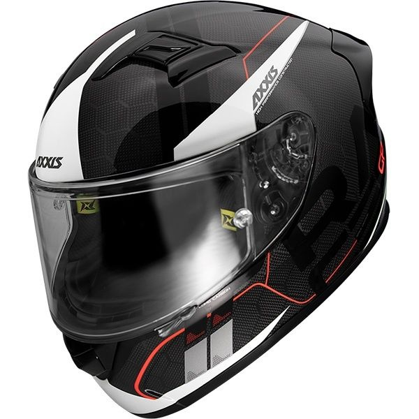 Мотошлем AXXIS FF103SV Racer GP SV Spike карбоновый черный (размер: m ...
