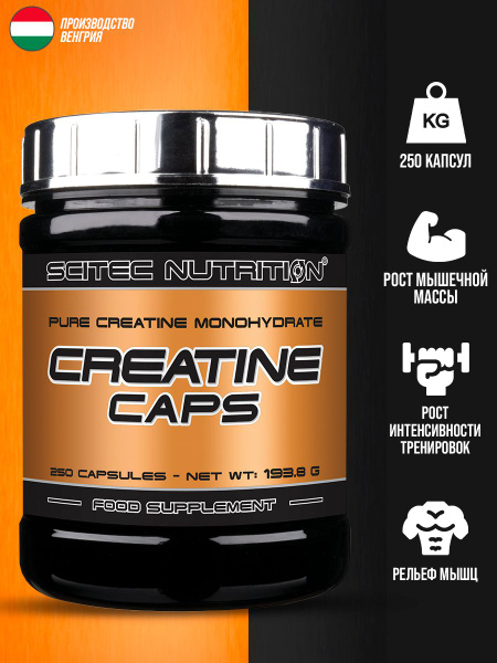 Креатин моногидрат Scitec Nutrition Creatine Monohydrate 250 капсул ...