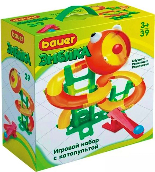 Конструктор / Змейка / развивающий набор, яркий, пластиковый / для ...