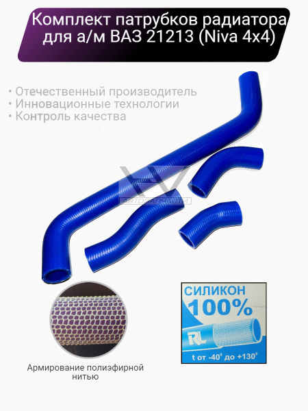Патрубки охлажд. ВАЗ 21213 (4шт.) (171602)