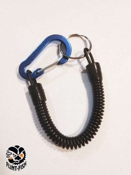 Ретривер-тросик пружинный, рыболовный, спиннинговый, Lanyard, ланъярд ...