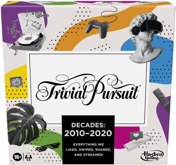 Настольная игра с фигурками Hasbro Gaming Trivial Pursuit 2010-2020 ...