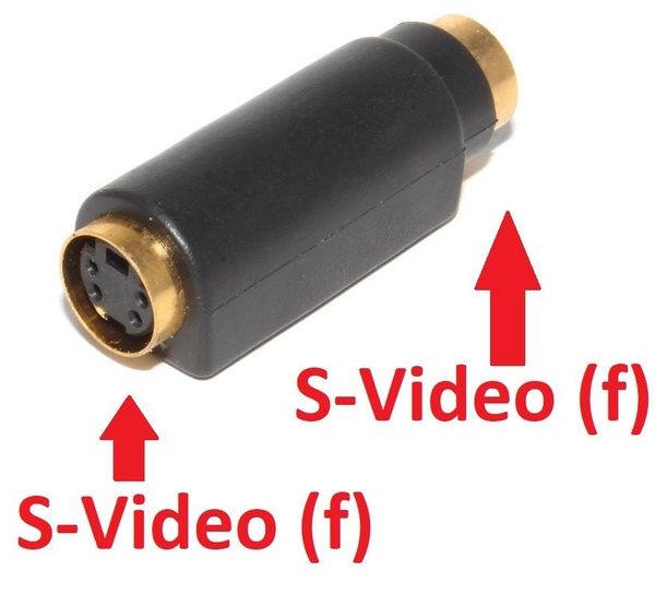 Кабель S-Video Переходник S-Video Mini DIN 4pin (S-VHS) "мама" - S ...