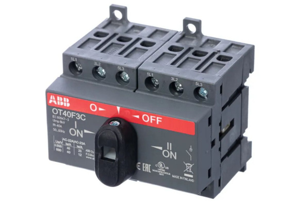Реверсивный рубильник АВВ OT40F3C 3P 40А 1SCA104913R1001 - купить по ...