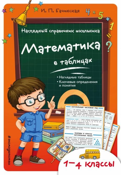 Математика в таблицах. Наглядный справочник школьника 1-4 классы ...
