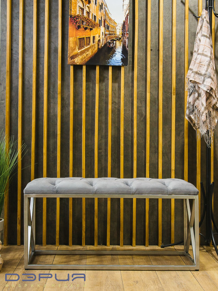 Банкетка банкетка Санта2, Микровелюр, 97х35х47 см - купить по доступным ...