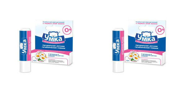 Умка Помада гигиеническая детская, 2 штуки / купить на OZON по низкой ...