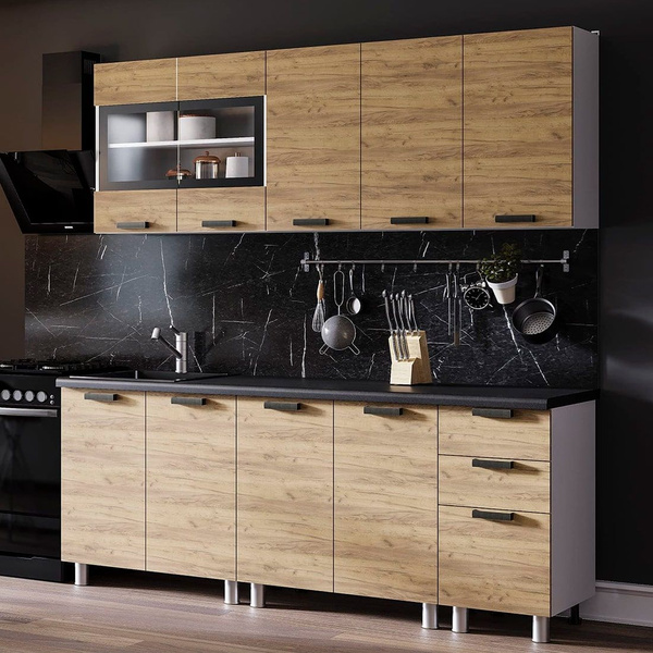 Кухня Крафт 2.0м МДФ + столешница купить c доставкой на OZON по низкой ...