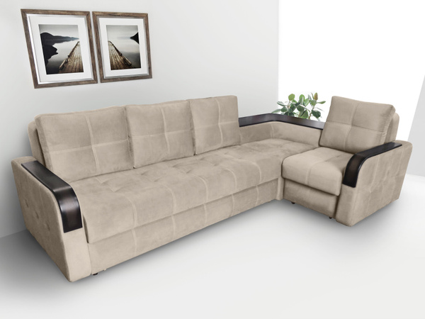 Диван угловой "Адель" с накладками Velutto 18 - купить с доставкой по ...