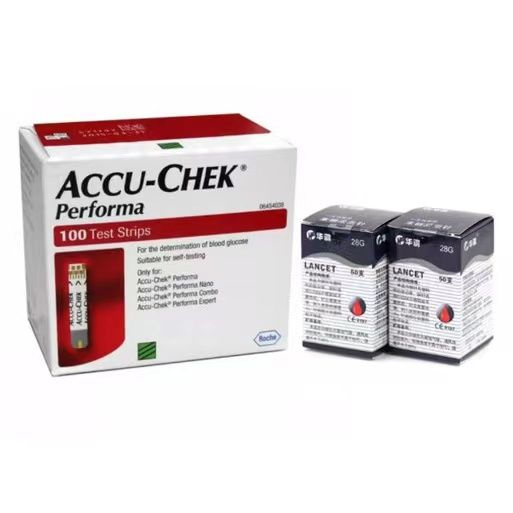 Тест-полоски Accu-Chek Performa (Акку-Чек Перформа) №100 + ланцеты ...