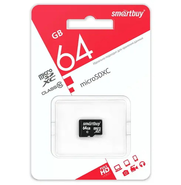 SmartBuy Карта памяти 64 ГБ (SB64GBSDCCTV) - купить с доставкой по ...