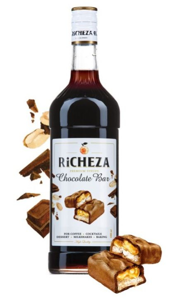 Сироп RICHEZA Шоколадный батончик для кофе, коктейлей, десертов ...